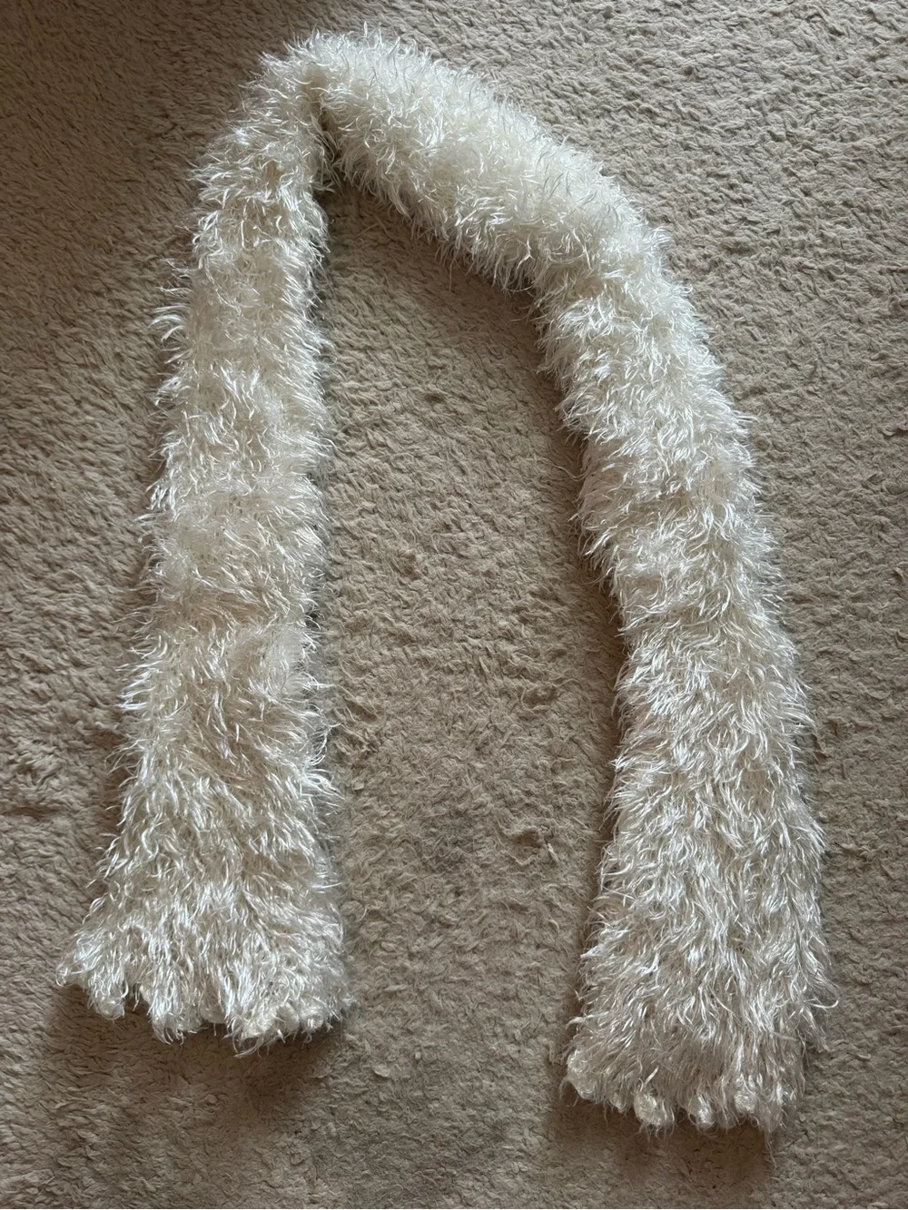 5/$20 Y2K white scarf